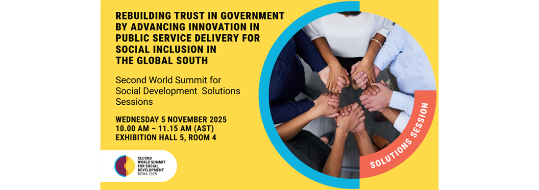 Rebuilding Trust in Government by Advancing Innovation in Public Service Delivery for Social Inclusion in the Global South